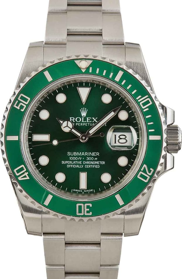 Rolex Submariner Hulk Watch 116610LV - 40mm - Green