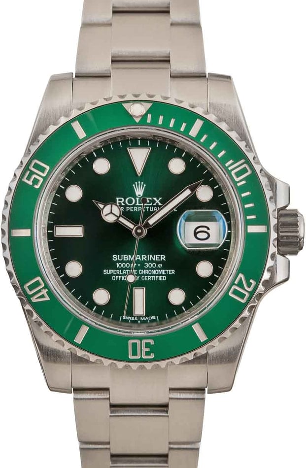 Rolex Submariner Hulk Green Ceramic Bezel Watch 116610LV Box Papers