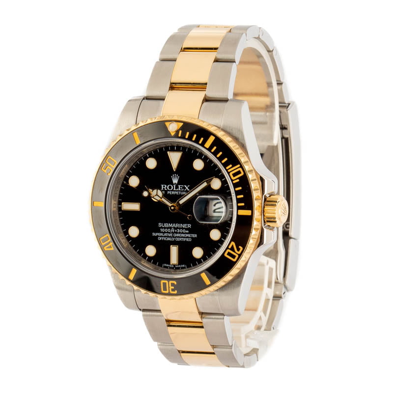 Rolex Submariner 116613 Two-Tone Black Ceramic