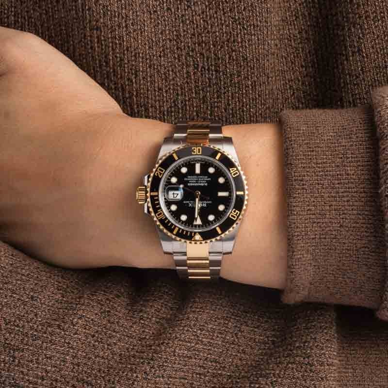 Pre-owned Rolex Submariner 116613 Two Tone