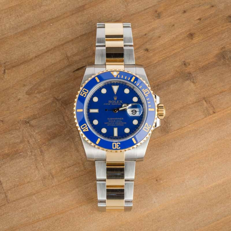Rolex Submariner 116613 Blue Chromalight Dial
