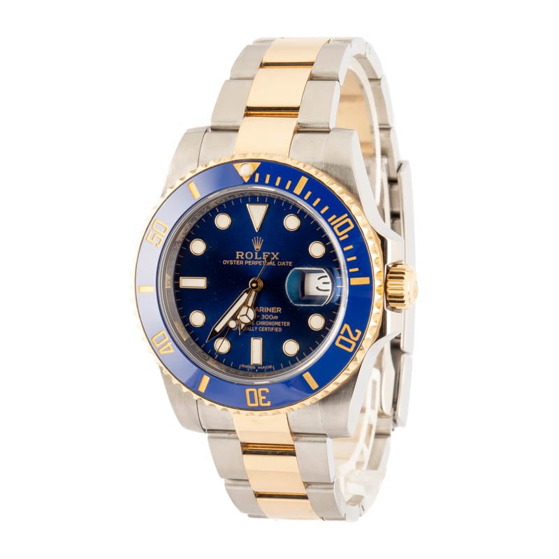 Used Rolex Submariner 116613 Blue Dial
