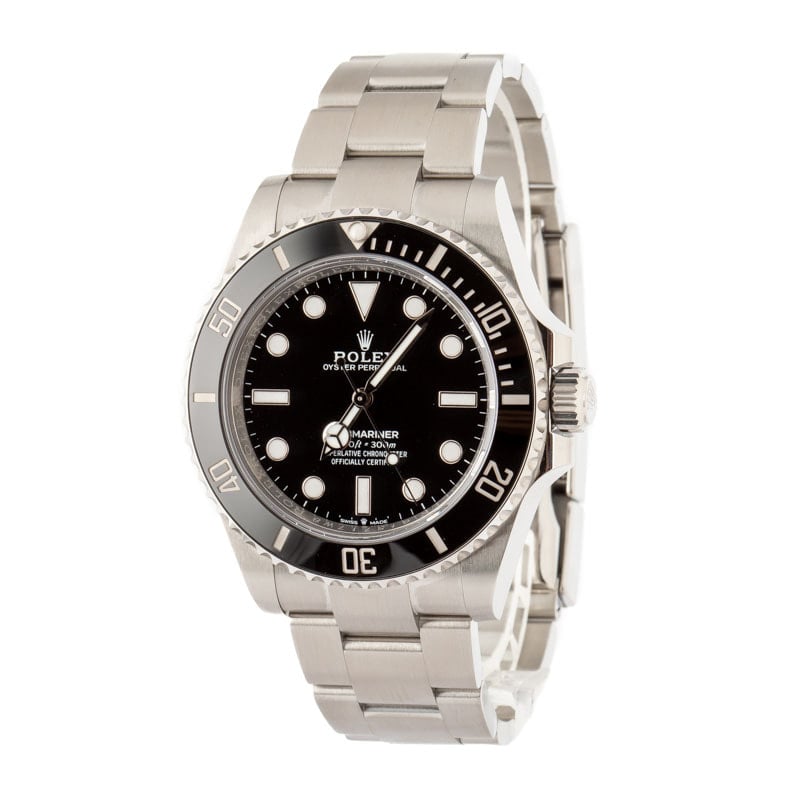 Rolex Submariner 124060 Black No Date Dial