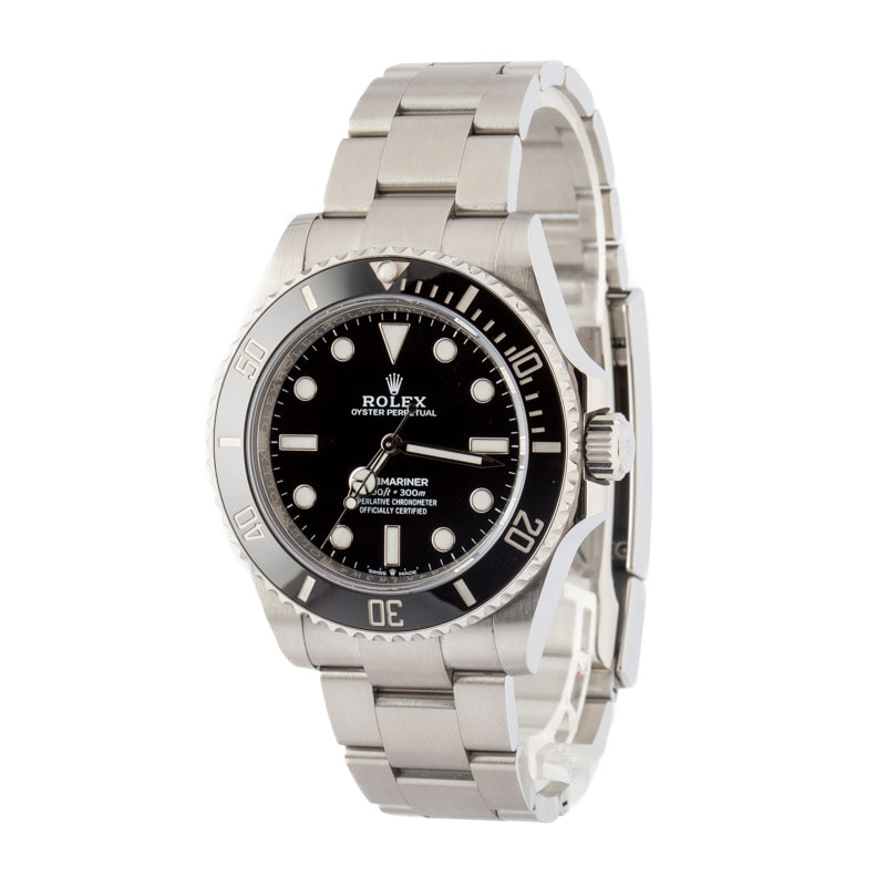 Pre-owned Rolex Submariner 124060 No Date Dial