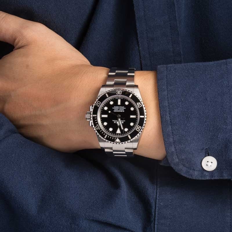 Pre-owned Rolex Submariner 124060 No Date Dial