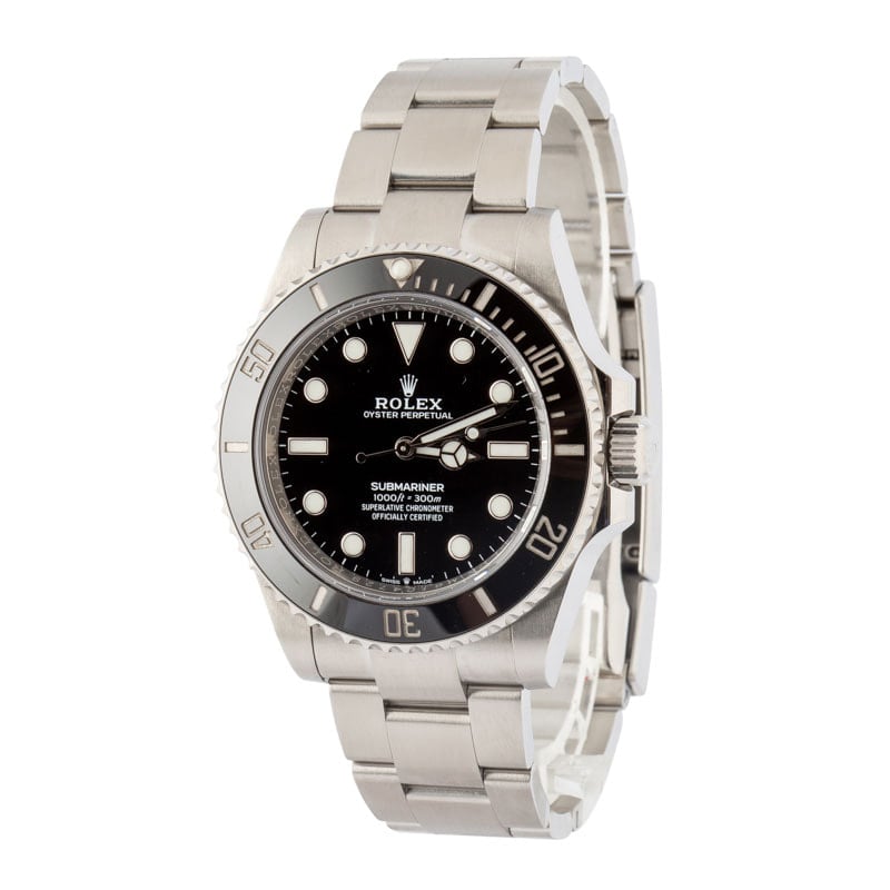 Men's Rolex Submariner Ref 124060 No Date Dial