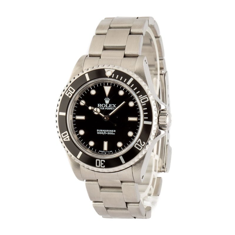 Men's Rolex Submariner 14060 Black Dial