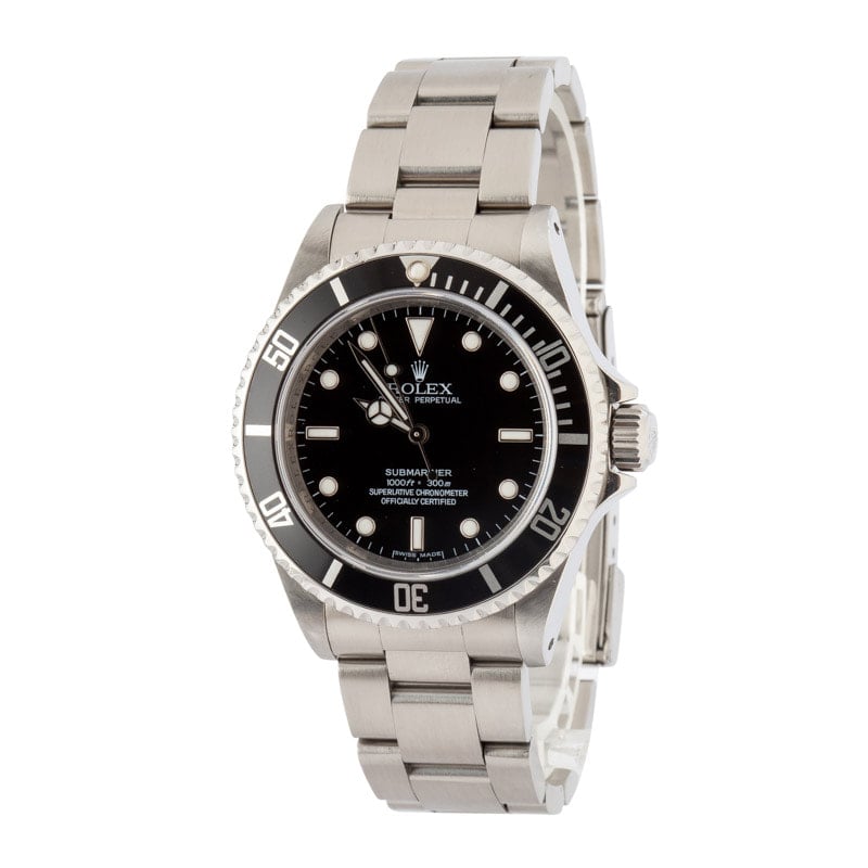 Men's Rolex Submariner Ref 14060M Black Dial