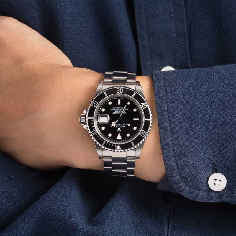 Rolex Submariner Ref 16610 Stainless Steel Black Dial