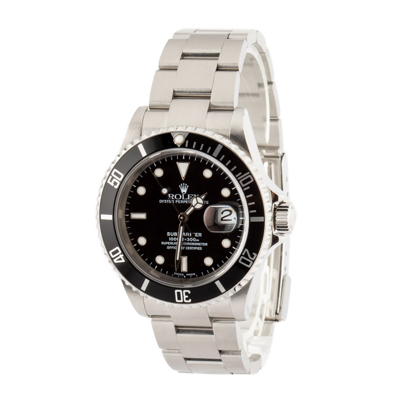 Rolex Submariner Ref 16610T Black Dial