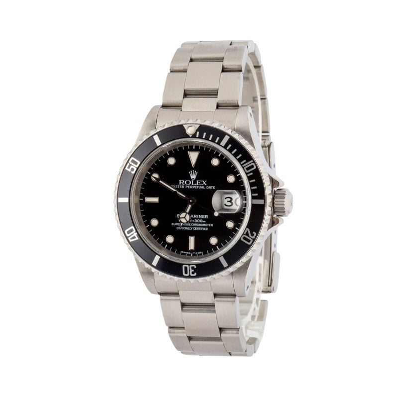 Used Rolex Submariner Ref 16610 Black