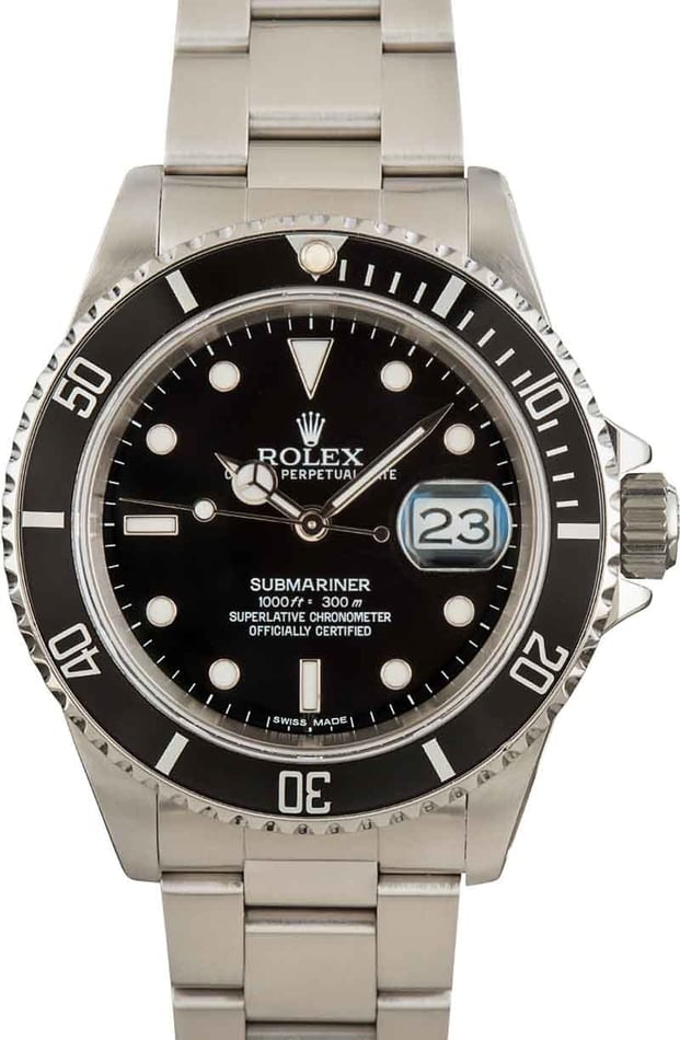 Used Rolex Submariner 16610 Black