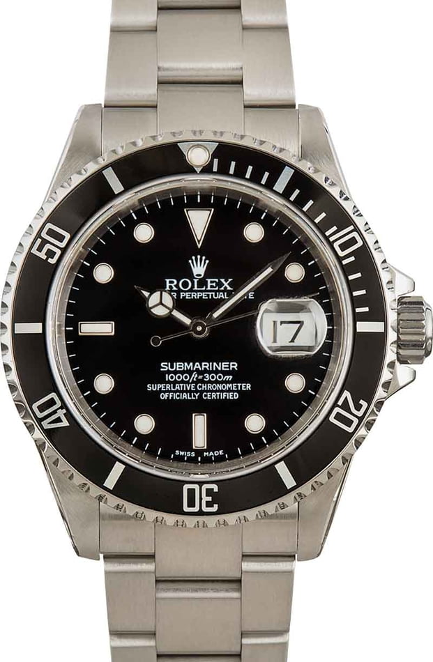 Buy Used Rolex Submariner 16610 | Bob's Watches - Sku: