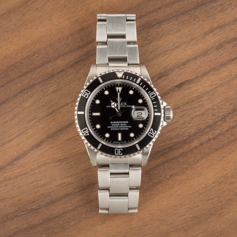 Used Rolex Submariner 16610 Stainless Steel