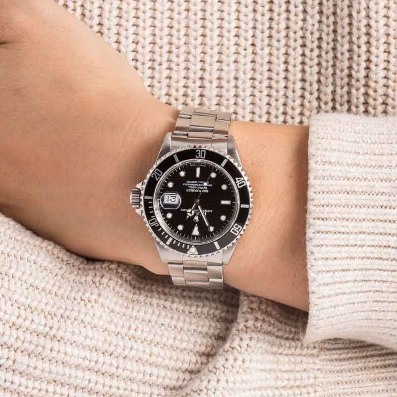 Used Black Dial Rolex 16610 Submariner