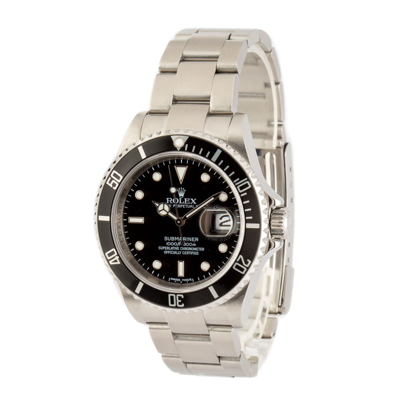 Mens Rolex Submariner 16610T Stainless Steel Oyster