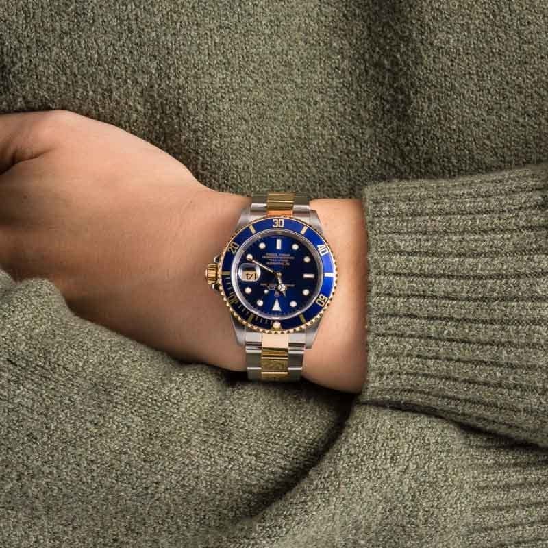 Pre-Owned Rolex Submariner 16613T Two Tone