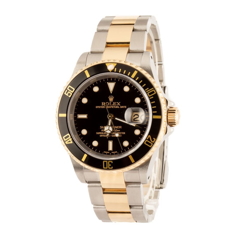 Used Rolex Submariner 16613 Black Dial