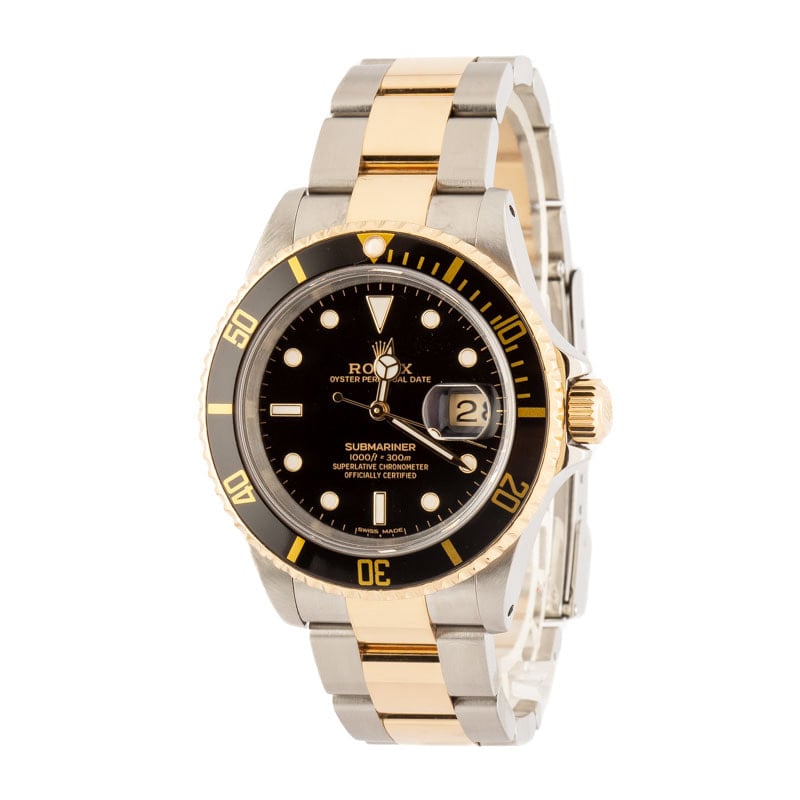 Pre-owned Rolex Submariner Ref 16613 Black