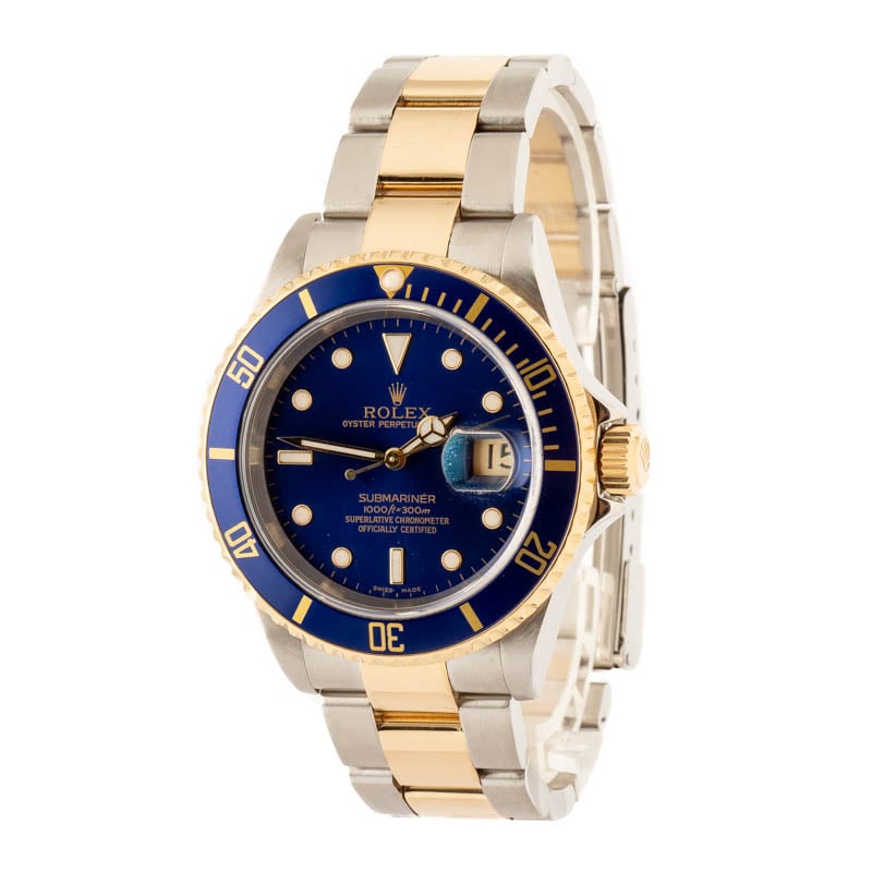 Rolex Submariner 16613T Blue Dial