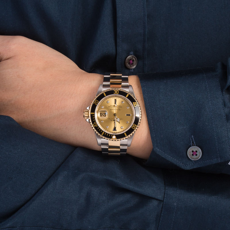 Rolex Submariner 16613T Serti Dial