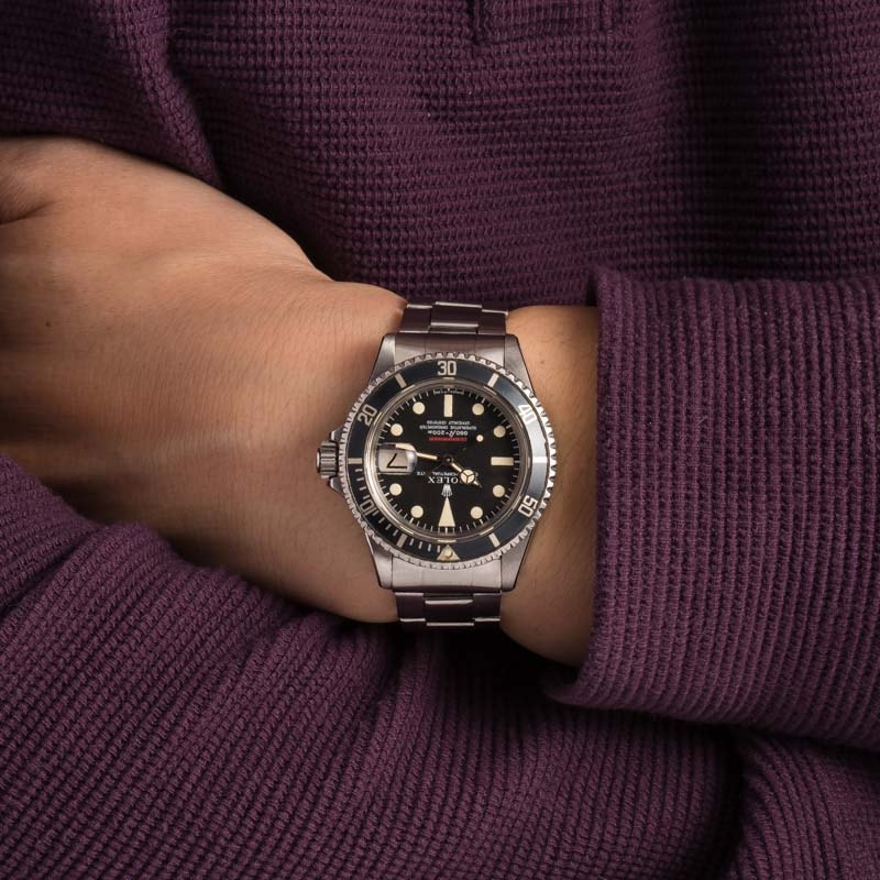 Vintage Rolex Submariner 1680 Matte Black Dial