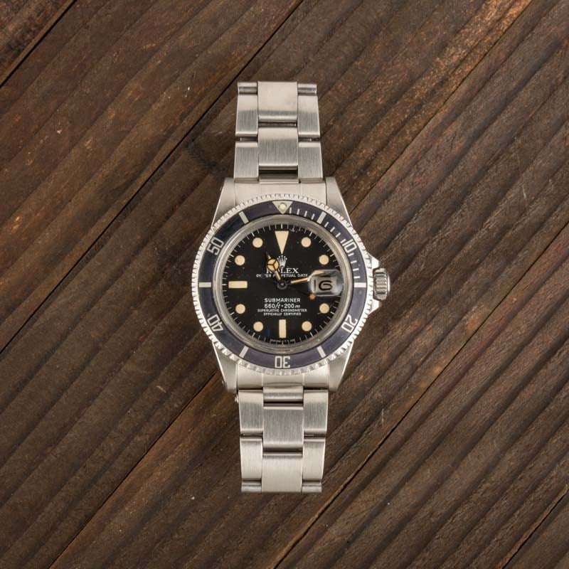 Vintage Rolex Submariner 1680 Stainless Steel Model