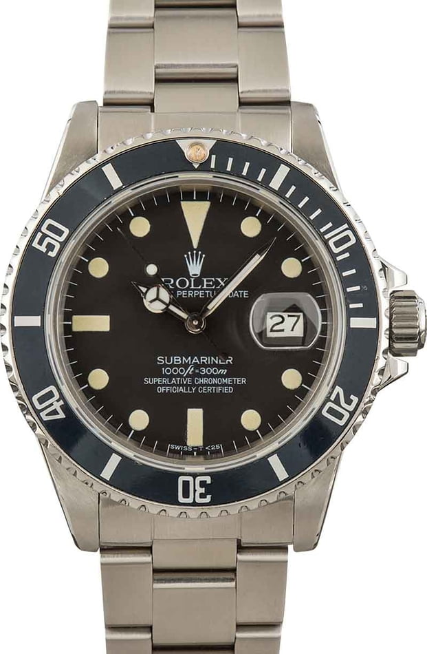 Ruddy Indsigt pence Buy Used Rolex Submariner 16800 | Bob's Watches - Sku: 149709