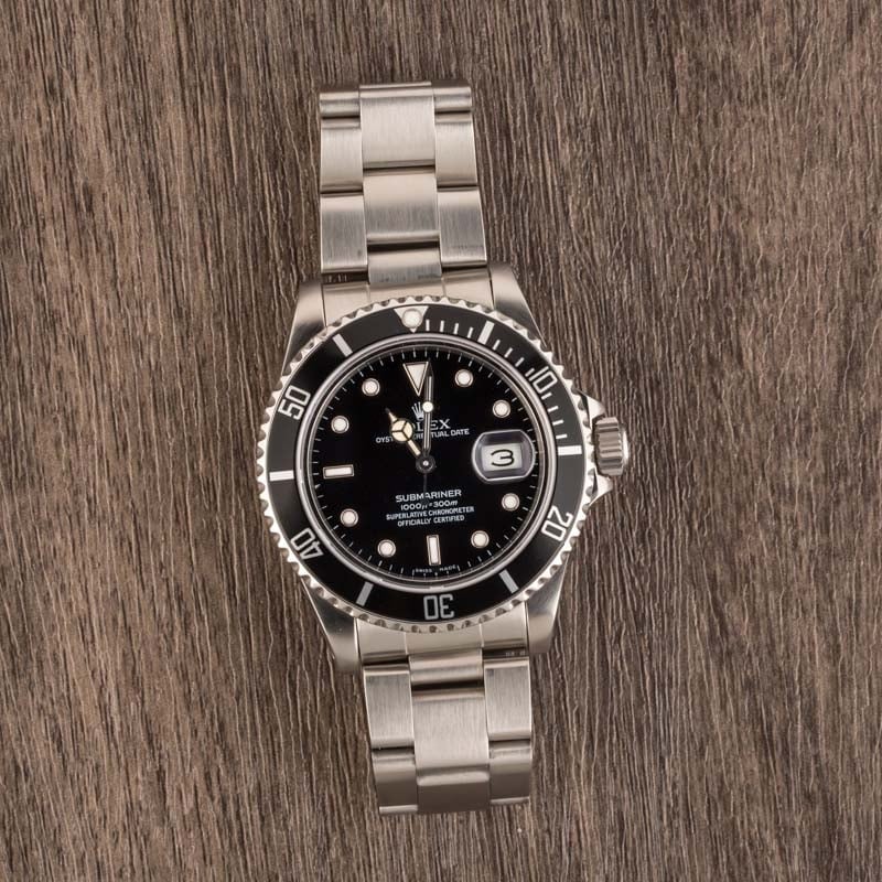 Men's Steel Rolex Submariner 16800