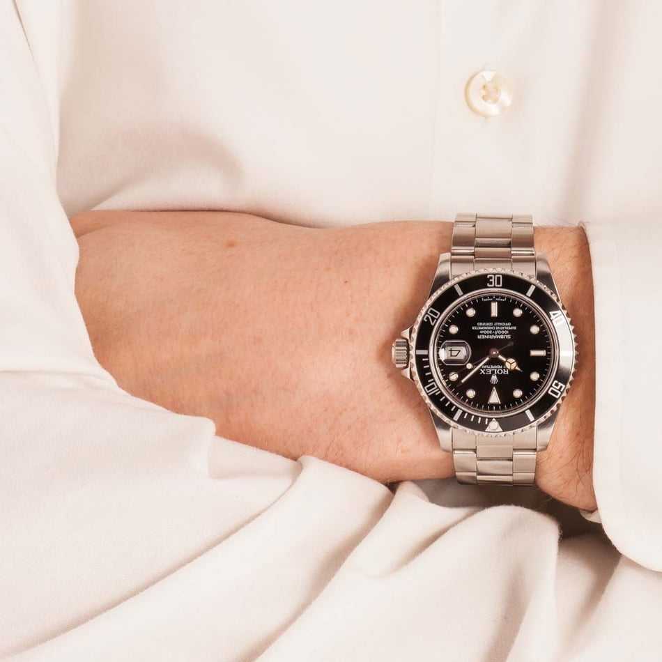 Men's Steel Rolex Submariner 16800