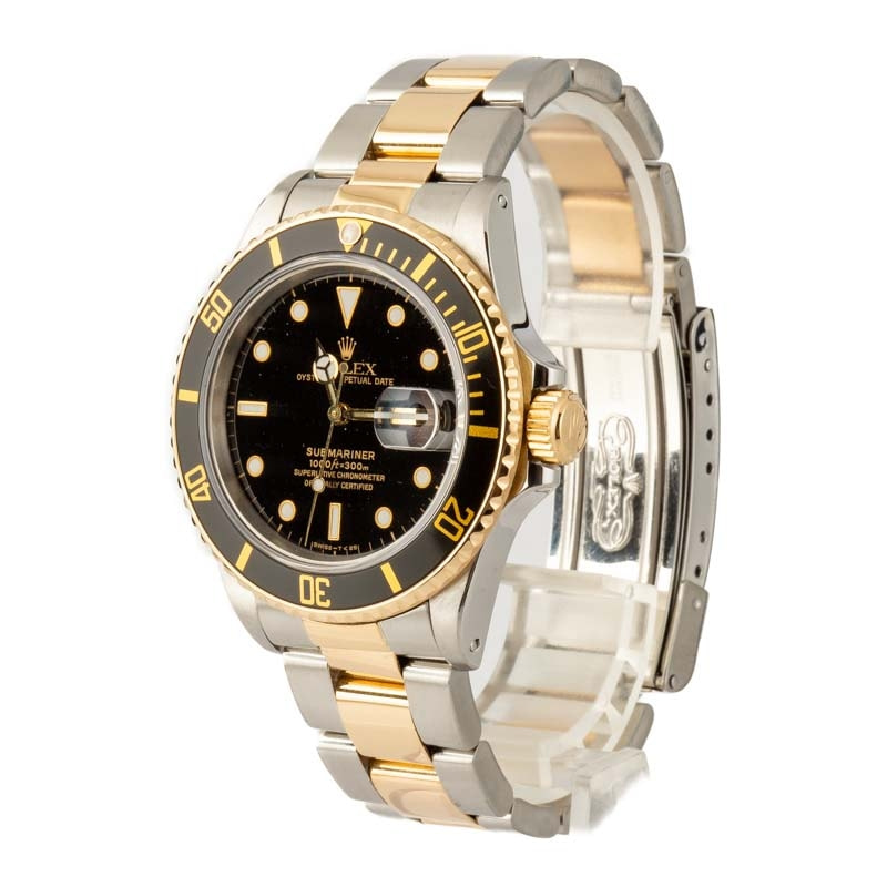 Pre-Owned Rolex 40MM Submariner 16803 Two-Tone