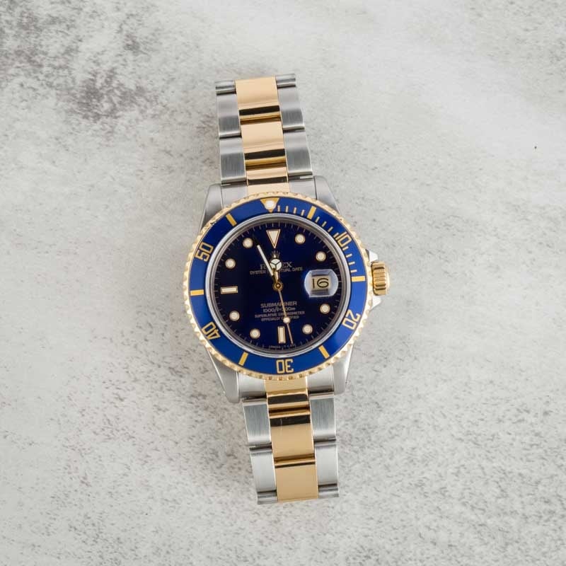 Rolex Submariner Ref 16803 Blue Dial
