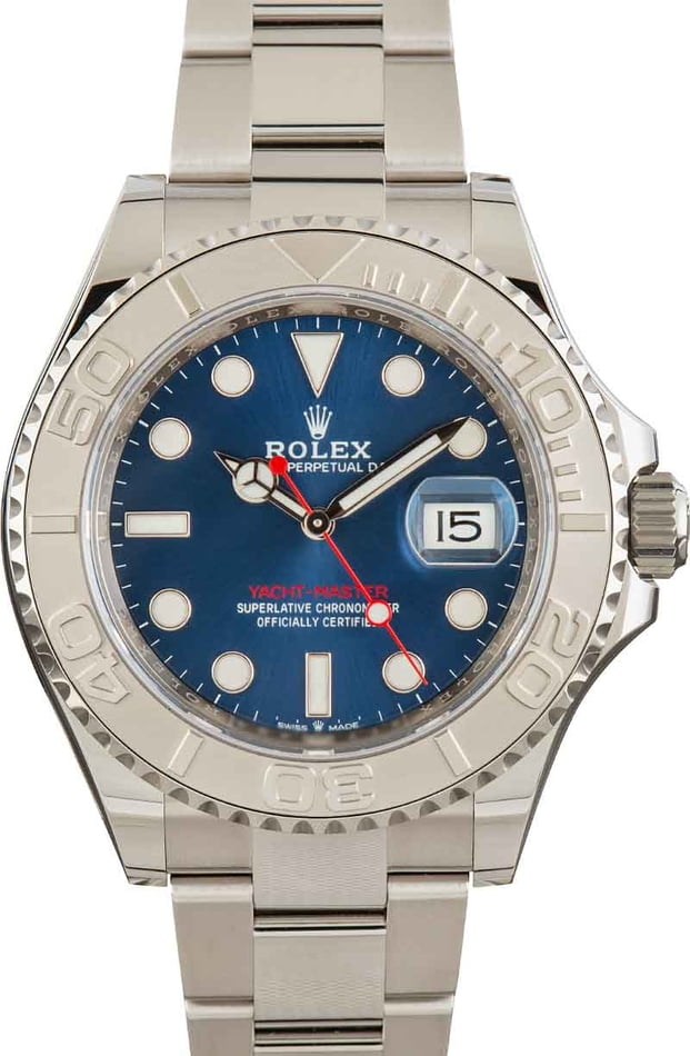 Rolex Yacht-Master 40MM 126622 Platinum Bezel Blue Dial Steel Watch 20