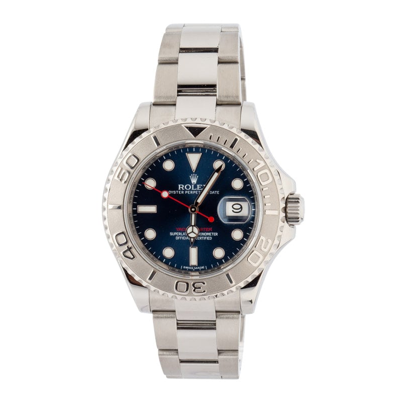 Used Rolex Yacht-Master 116622 Blue Dial Luminous