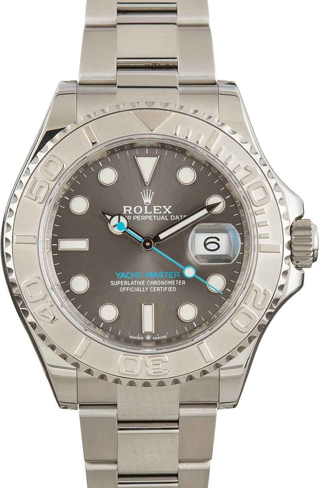 Rolex Yacht-Master 40 Automatic Blue Dial Oystersteel and Platinum Men's Watch 126622 Blue