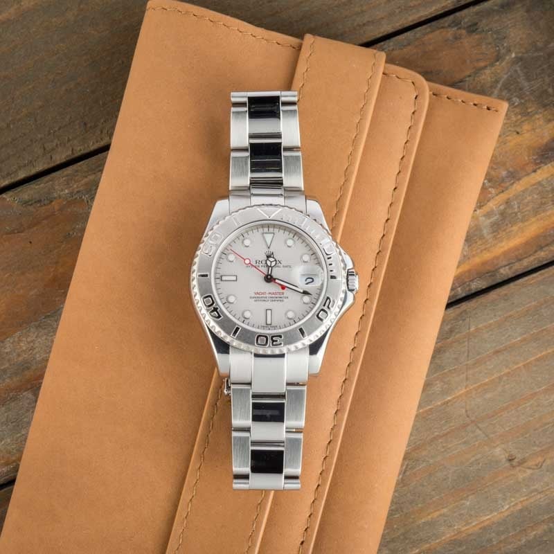 Used Rolex Yacht-Master Ref 168622 Platinum Bezel & Dial