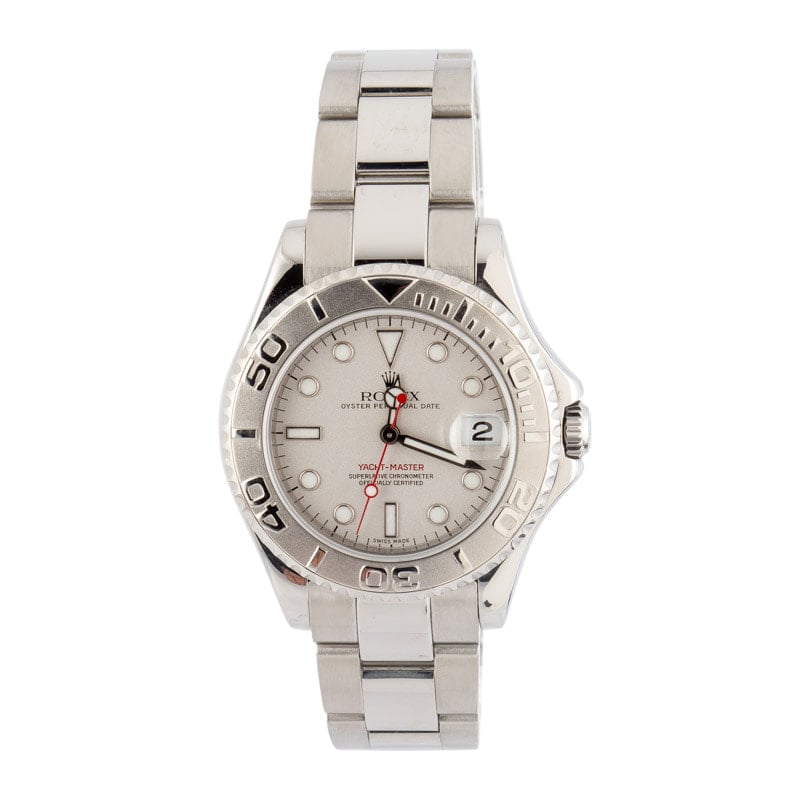 Used Rolex Yacht-Master Ref 168622 Platinum Bezel & Dial