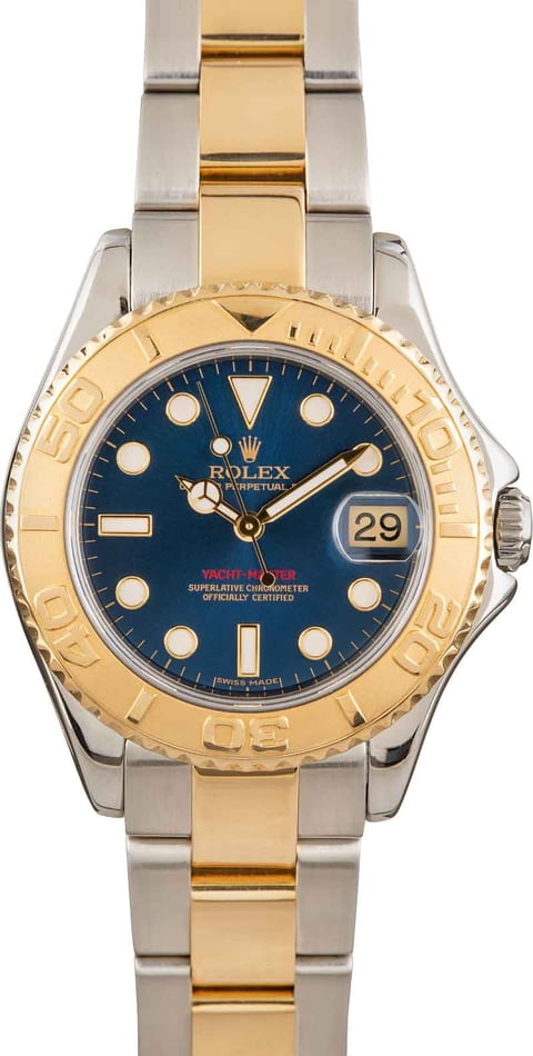 Rolex Mid-Size Yacht-Master 168623 Blue Dial
