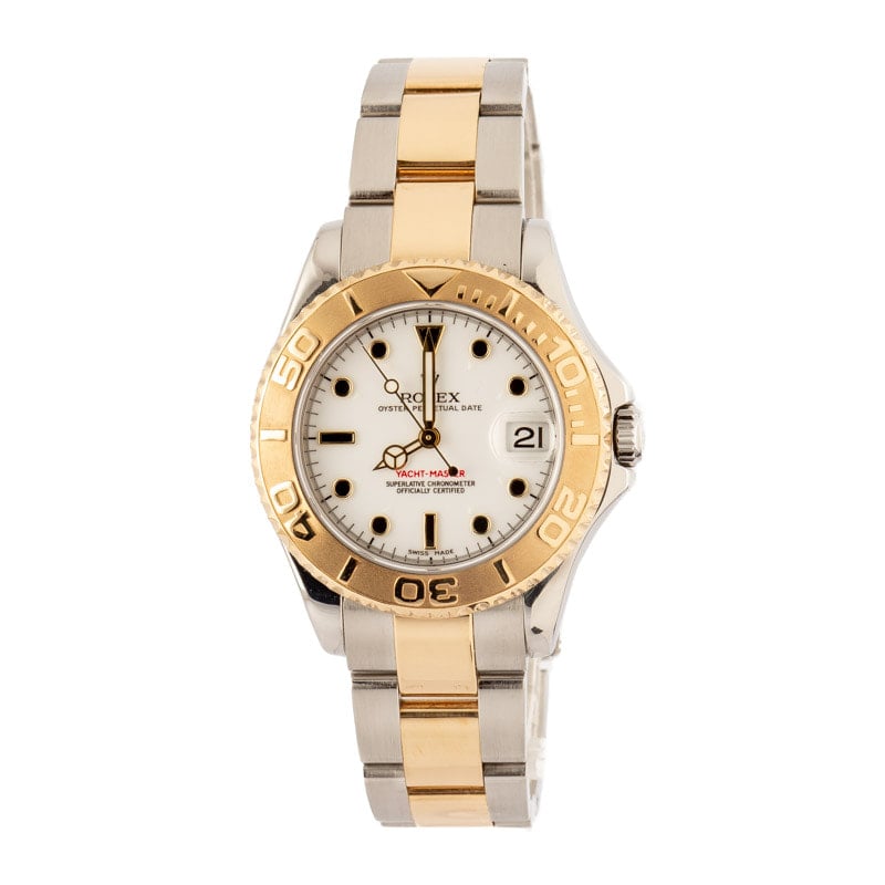 Used Rolex Yacht-Master Ref 168623 White Dial