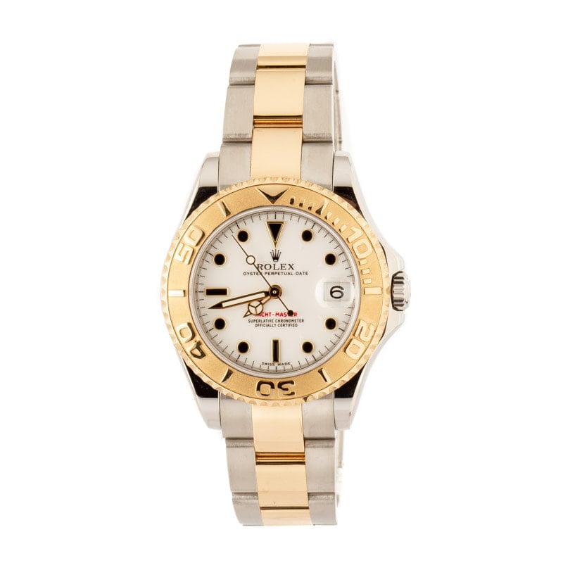 Rolex Yacht-Master 35 Ref 168623 White Dial