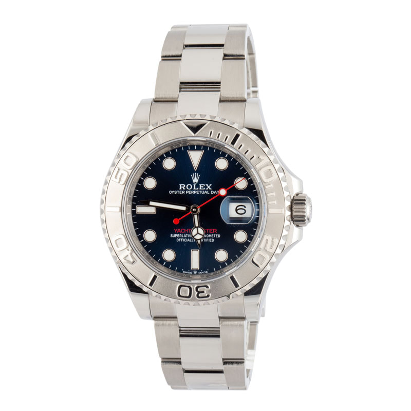 Pre-owned Rolex Yacht-Master Ref 126622 Blue Chromalight Dial