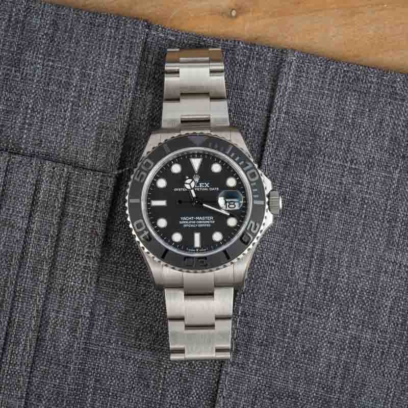 Men's Rolex Yacht-Master 226627 RLX Titanium Black Dial