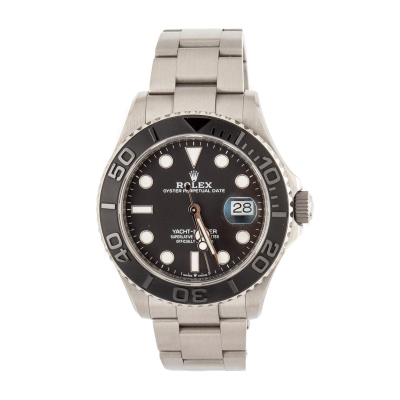 Pre-owned Rolex Yacht-Master 226627 RLX Titanium Black Dial