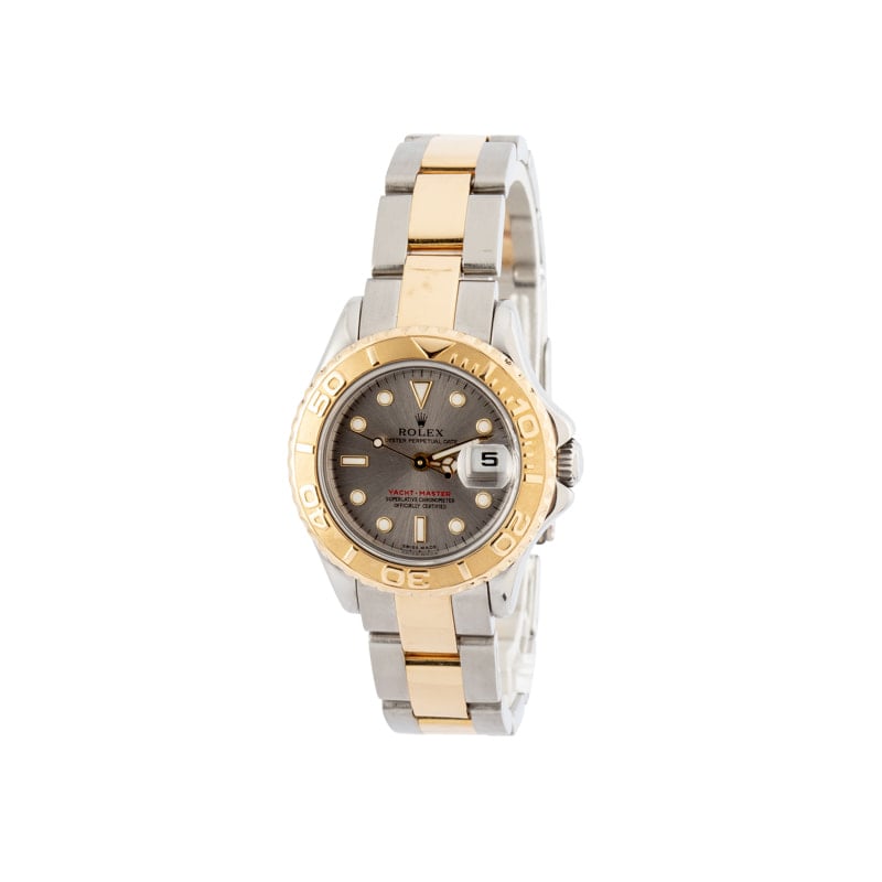Used Ladies Rolex Yacht-Master 69623 Slate Dial