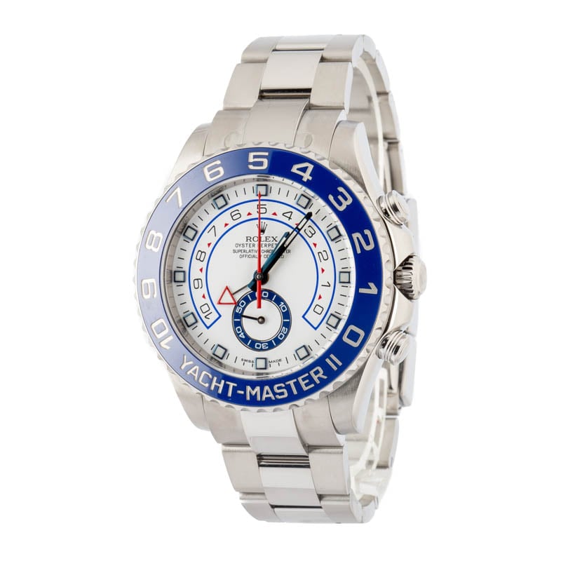 Men's Rolex Yacht-Master II Ref 116680 White Dial