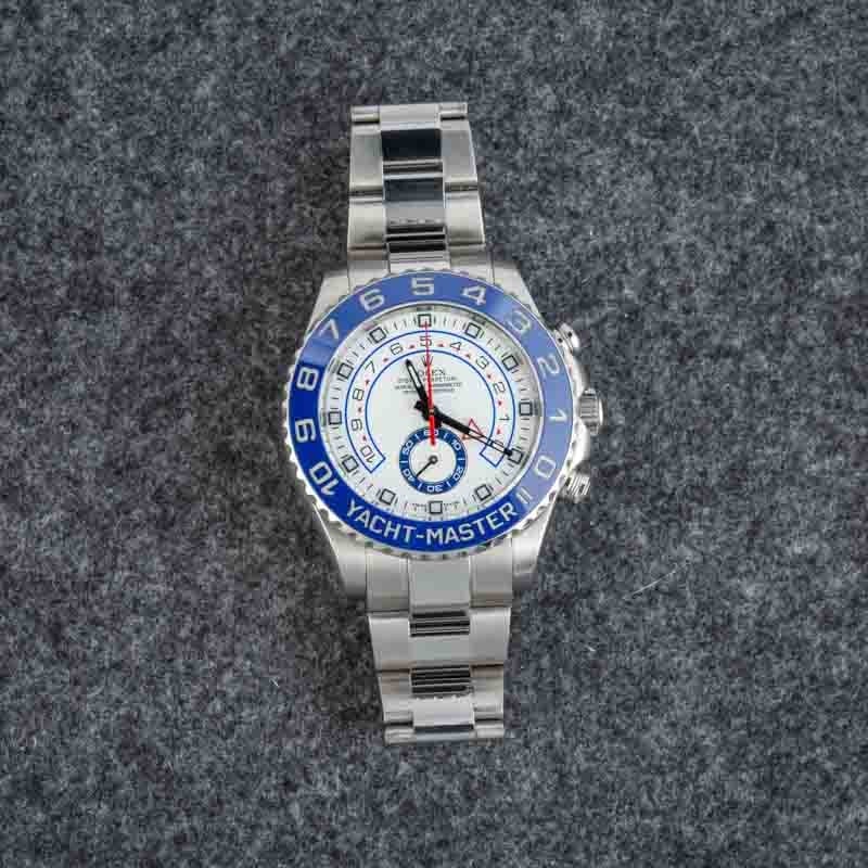 Rolex Yacht-Master II Ref 116680 White Chromalight Dial