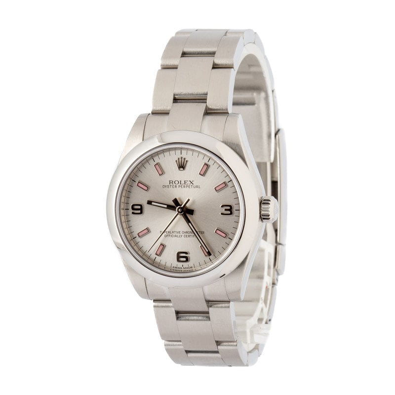 Rolex Oyster Perpetual 31 ref 177200 Silver Dial