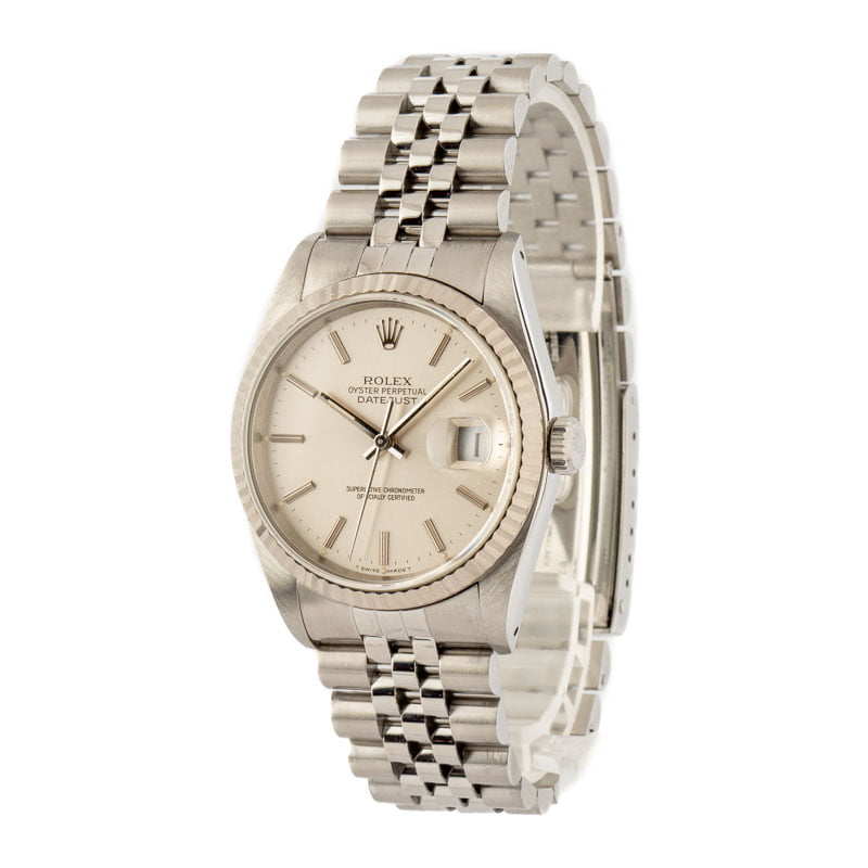 Men's Rolex Datejust 16234 Silver Dial