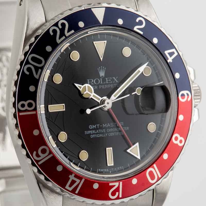 Vintage Rolex GMT-Master Ref 16750 Spider Dial