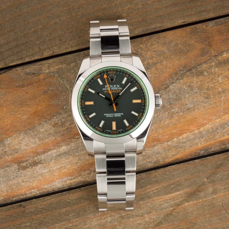 Rolex Milgauss Green Anniversary 116400V